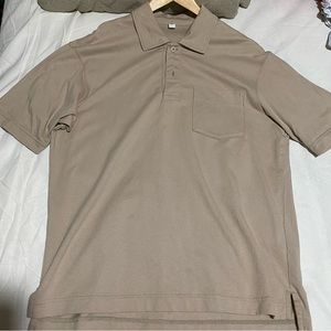 Uniqlo light brown shirt
